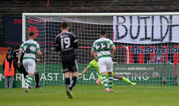 Danny Mandroiu scores from the penalty spot