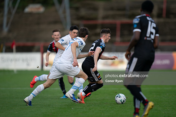 Danny Grant takes on the UCD defence