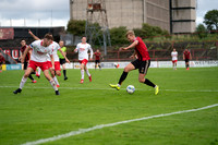 Kris Twardek takes on the St Pats defence