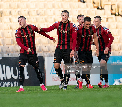 Bohemian FC celebrate the second goal