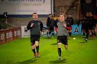 Bohemian FC players warm-up