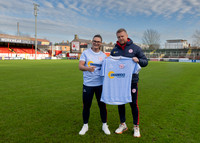 Shelbourne FC Unveiling of Away Jersey 2025-26 - Damien Duff & Jemma Quinn No 2